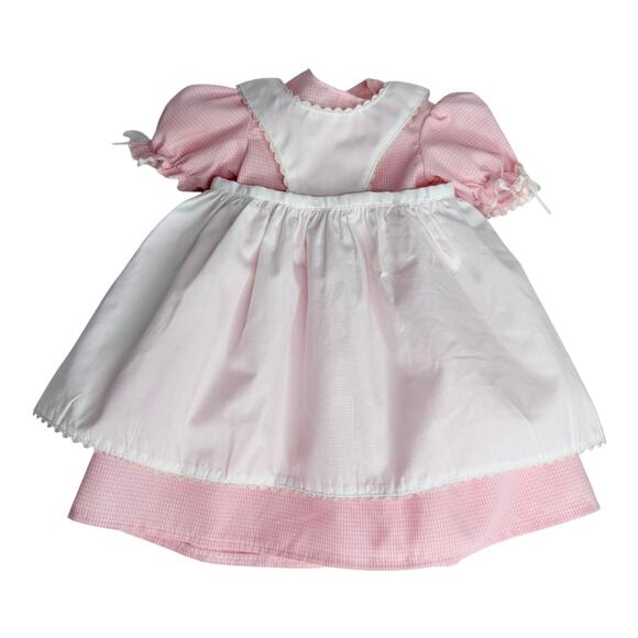 American Girl Kirsten Birthday Outfit Pleasant Co Doll Dress Apron Socks Wreath - Picture 7 of 11